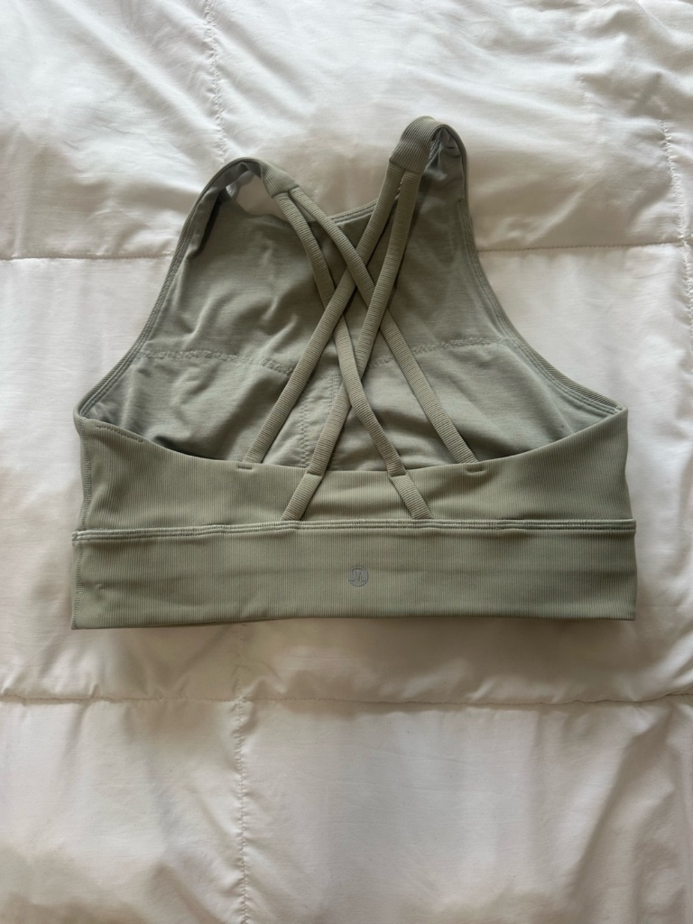 lululemon athletica Cross-Back Sports Bra in Sage